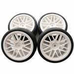 Gravity RC G-SPEC Type C "Carpet" Pre-Mounted Touring Car Rubber Tires (4)