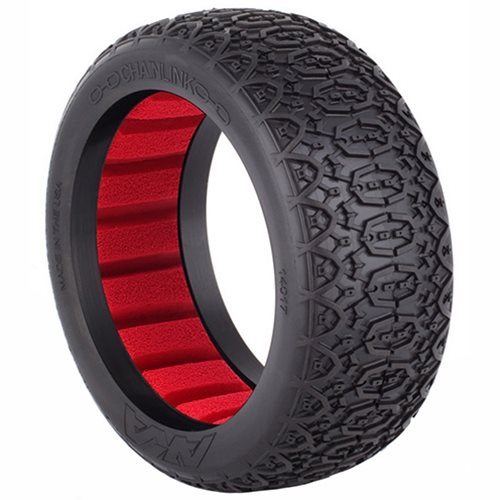 This is a pack of two AKA Racing Chain Link 1/8 Buggy Tires