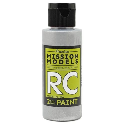 A 2oz bottle of Mission Models Chrome Acrylic Paint.[MIOMMRC042]