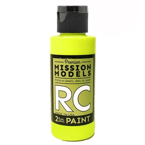 Mission Models Fluorescent Racing Yellow Acrylic Paint (2oz).[MIOMMRC043]