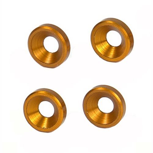 XRAY Aluminum Countersunk Shim (Orange) (4)[XRA301159-O]
