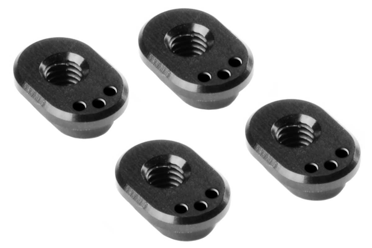 XRAY X4 Aluminum Caster Bushing Front 5° / Rear 2.5° - 3 DOT