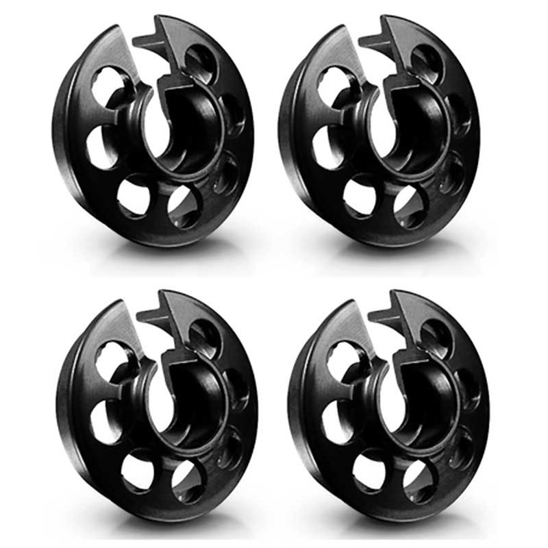 XRAY Aluminum Shock Spring Retaining Collar (Black) (4)[XRA308031K]