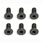 Team Associated 2.5x6mm Flat Head Hex Screw (6).
