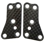 Team Associated RC8 B3.2 Carbon Fiber Front Upper Suspension Arm Inserts (2).