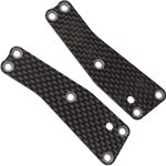 Team Associated RC8T3.2 FT 1.2mm Carbon Fiber Front Upper Suspension Arm Inserts.