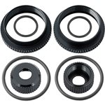 Team Associated 16mm Shock Collar and Seal Retainer Set, (black).