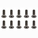Team Associated 4x12mm Flat Head Screws (10).
