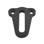 "CEFX Shepherd Velox V8 Body Centering Plate [CFX17010] in high-modulus carbon fiber, installed on nitro RC chassis for improved stability"