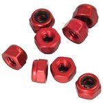 CRC 2-56 Red Aluminum Mini Locknuts (8).