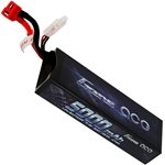 Gens ace 5000mAh 7.4V 50C 2S Lipo Battery Pack with Deans Plug.