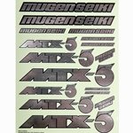 Mugen Seiki MTX5 Metallic Decal Sheet.