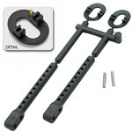 XRAY Composite Rear Body Mount Set Eccentric +2mm Height (2).