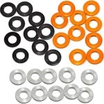 XRAY 3x6x1mm Alloy Shims (Silver/Black/Orange) (10).
