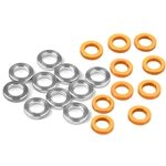 XRAY 3x5x1.0mm Alloy Shims (Silver/Orange) (10).