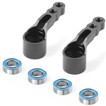XRAY XB2 2024 Aluminum Steering Arm for 1-Piece Chassis (2).