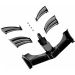 XRAY X1 Composite Adjustable Front Wing - Black - ETS Approved.