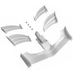 XRAY X1 Composite Adjustable Front Wing - White - ETS Approved.