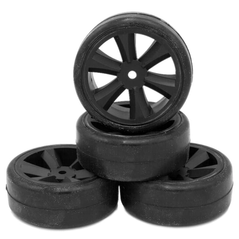 Gravity RC GSPEC Type C Rubber Touring Car Tires /Edge Wheel (Black
