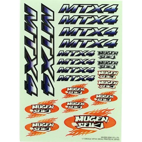 Mugen Vintage Mugen Seiki MTX-4 DECAL T0052 