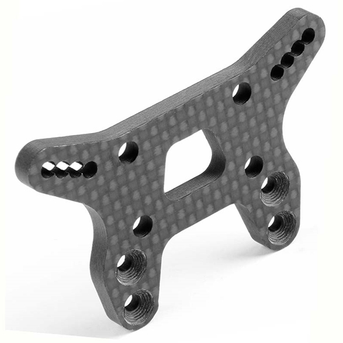 XRAY XB2 2024 Graphite Front Shock Tower for Bridge Upper Deck.[XRA322089]